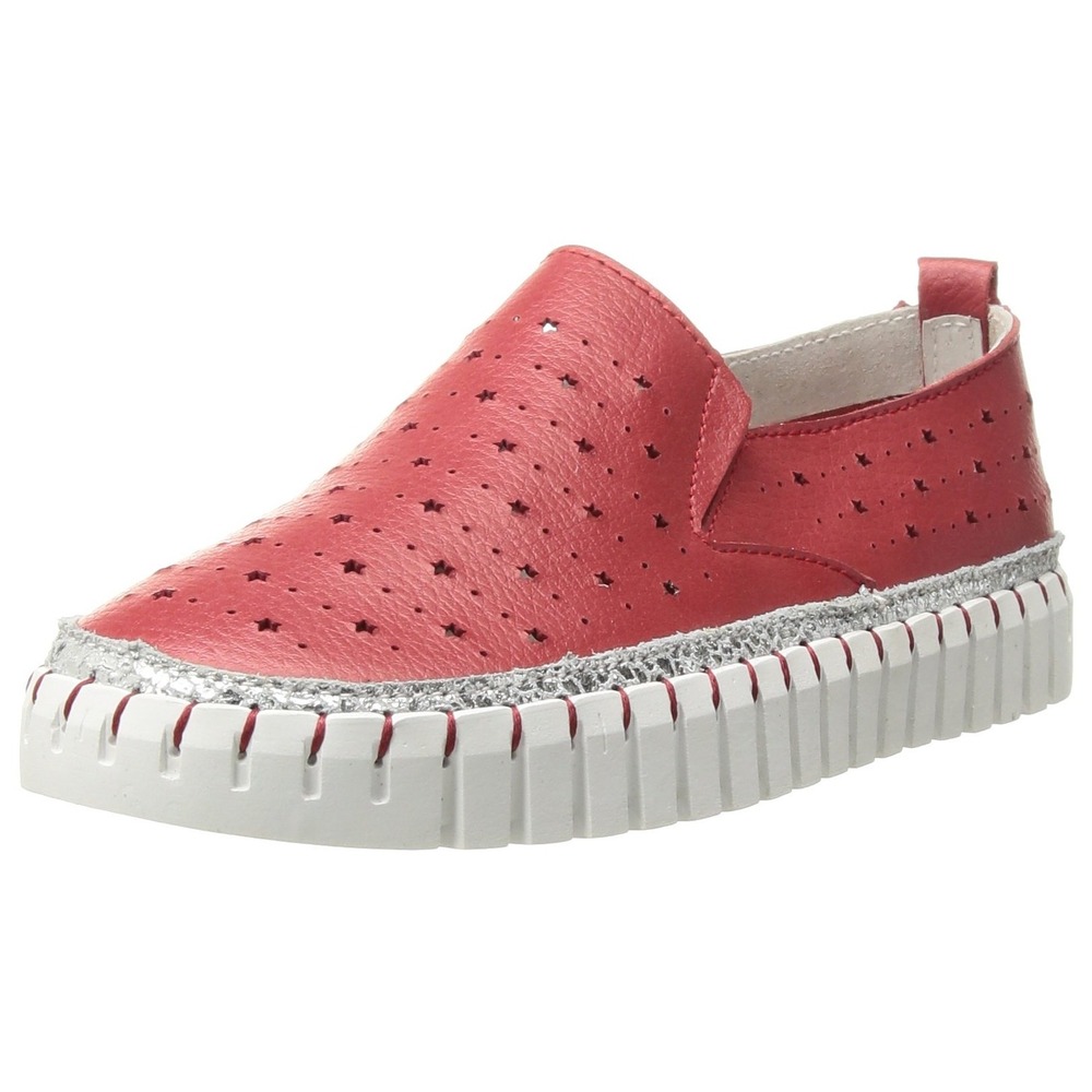 Bernie Mev Girl's TWK40 Sneaker, red, US size 2 Girls